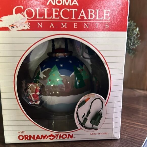 Vtg Noma Ornamotion Rotating Christmas Ornament Teddy Bears Spin Around Trees - Picture 5 of 10